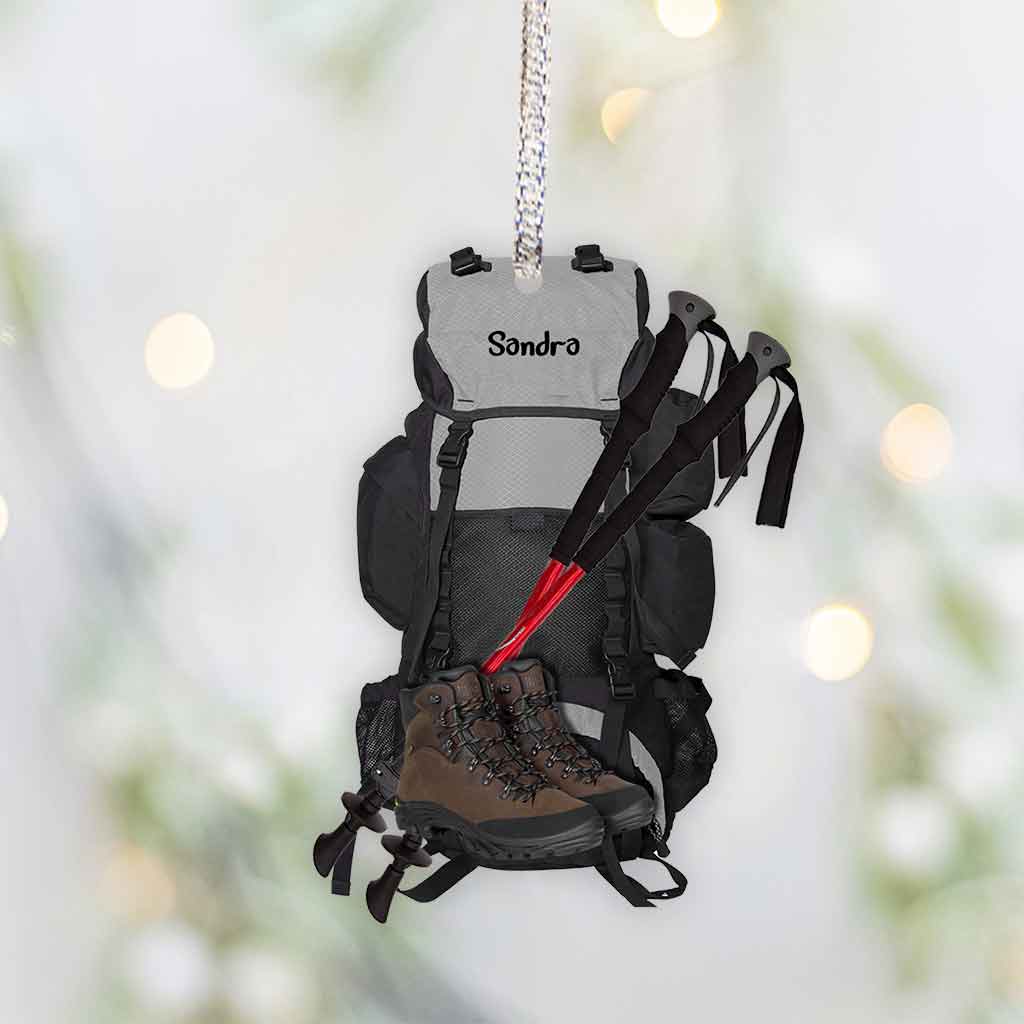 Hiking Lover - Personalized Christmas Ornament (Printed On Both Sides)
