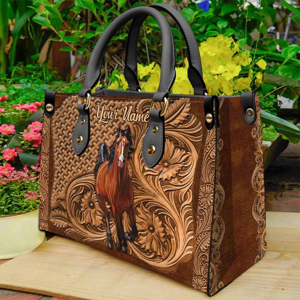 Personalized Leather Handbag with Photo