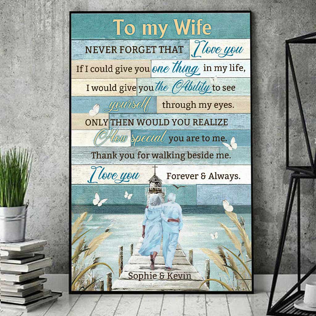 Discover I Love You Forever And Always - Personalized Couple Poster