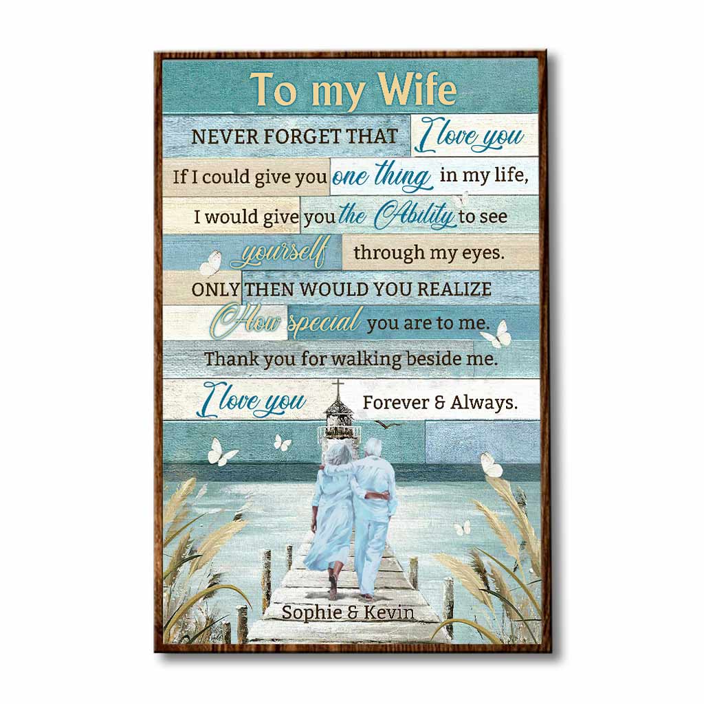 Disover I Love You Forever And Always - Personalized Couple Poster