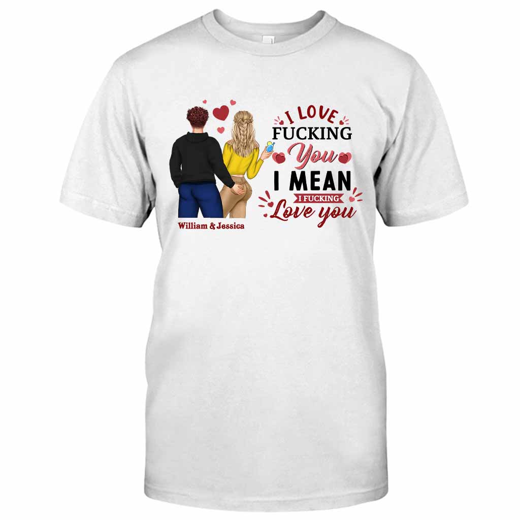 I Love You - Personalized Couple T-shirt and Hoodie