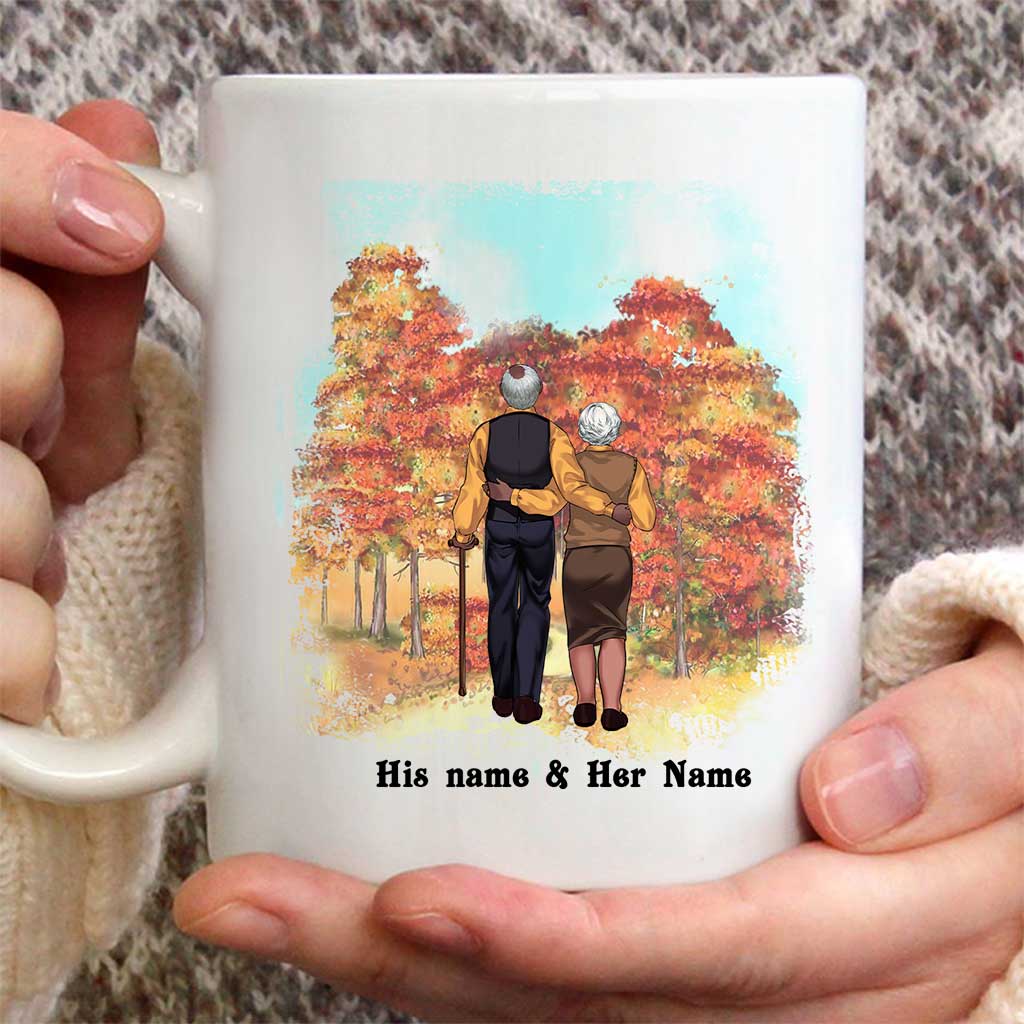 God Blessed The Broken Road - Personalized Couple Mug