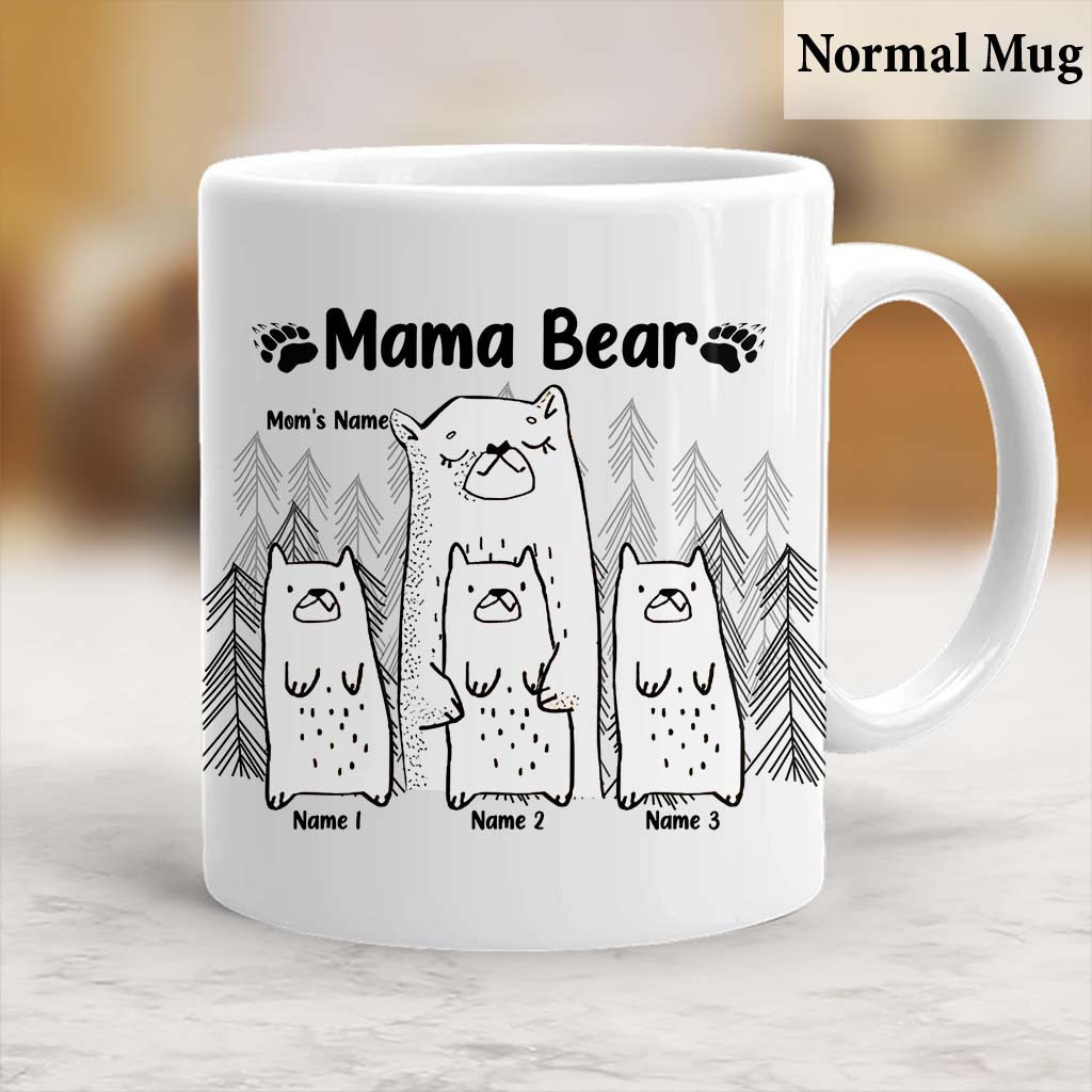 Personalized Mama Bear Coffee Mugs