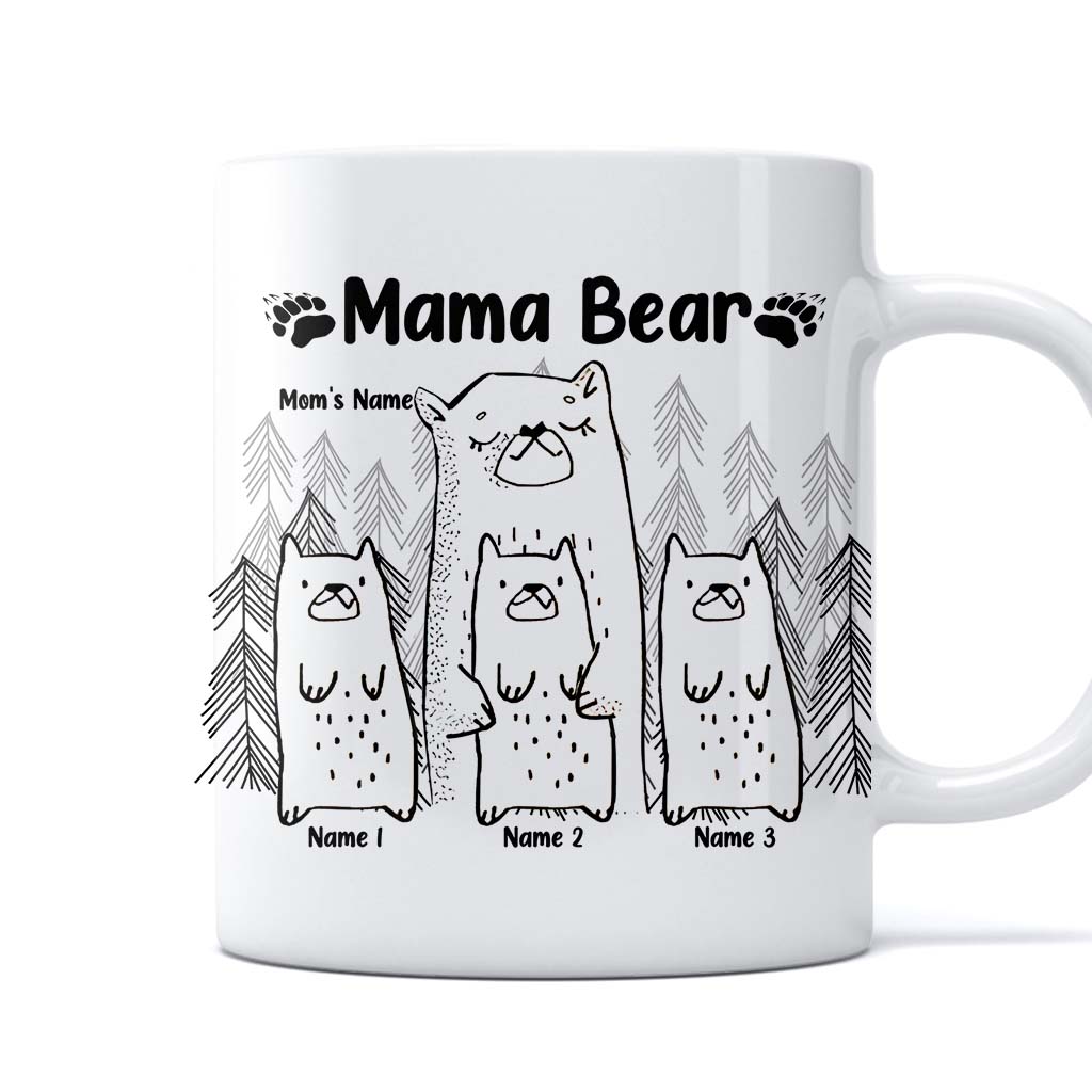 Mama Bear Mug Personalized Mama Bear Coffee Mug Mama Bear 