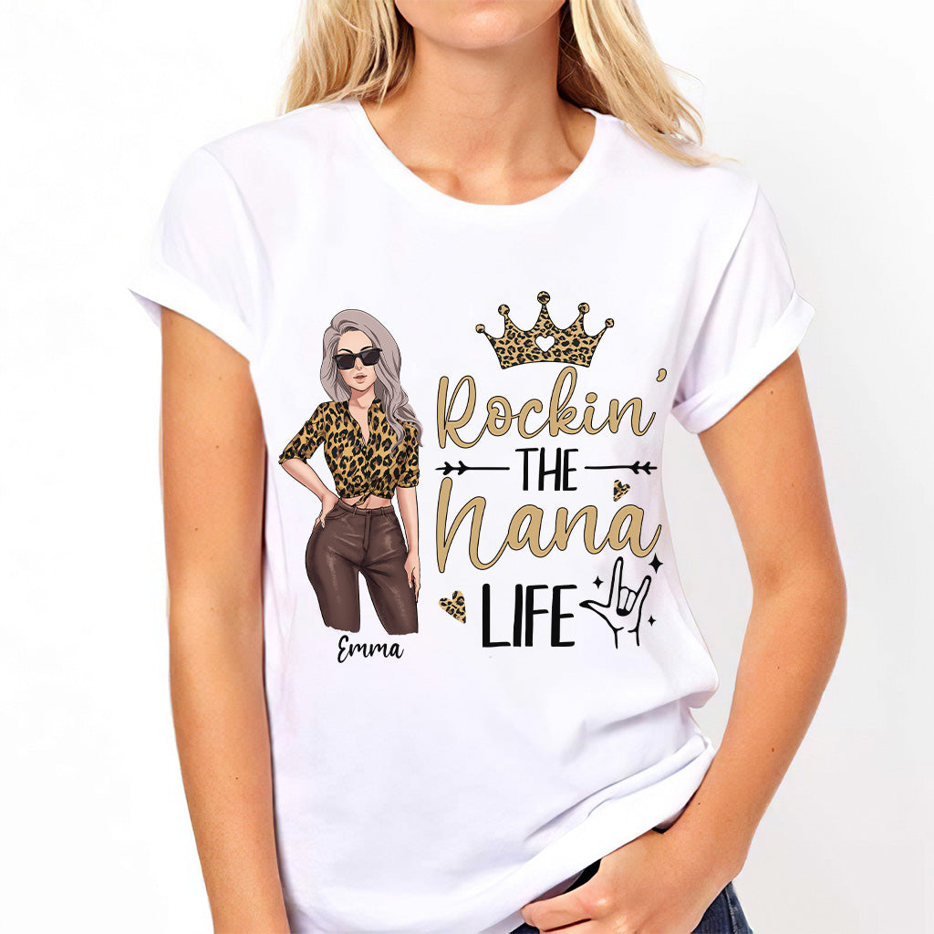 Rocking The Grandma Life - Personalized Mother's Day Grandma T-shirt