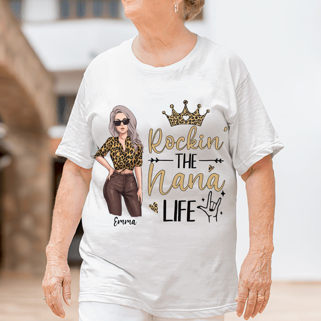 Rocking The Grandma Life - Personalized Mother's Day Grandma T-shirt and Hoodie