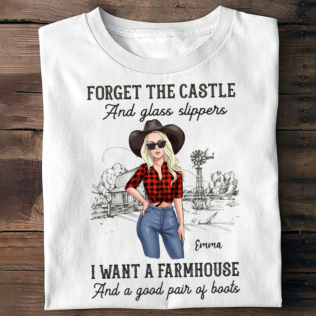 I Want A Farmhouse And A Good Pair Of Boots - Personalized Horse T-shirt and Hoodie