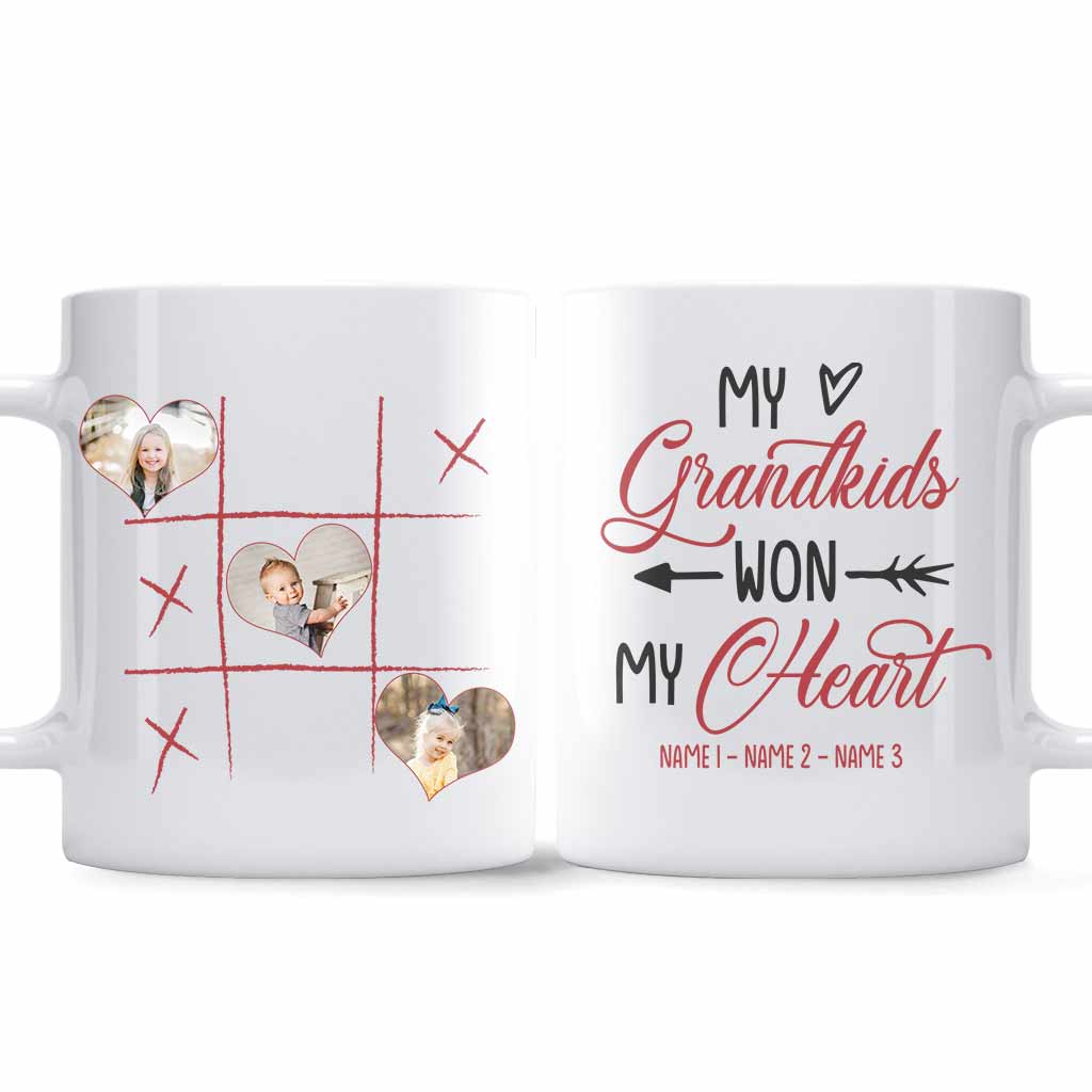 My Grandkids Won My Heart - Personalized Mother's Day Grandma Mug