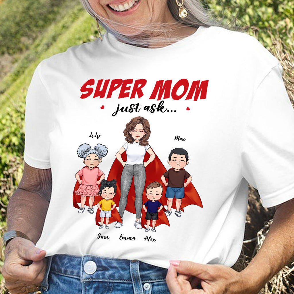 Super Mom - Gift for mom, grandma - Personalized T-shirt And Hoodie