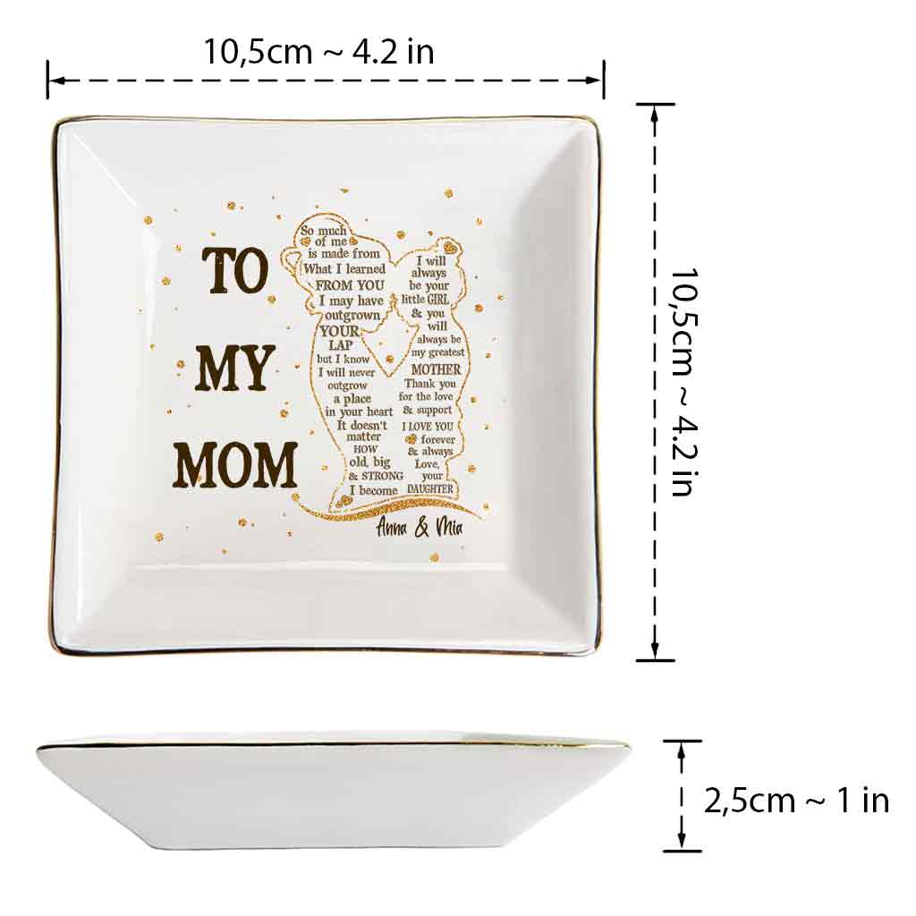 To My Mom - Personalized Mother's Day Mother Jewelry Dish