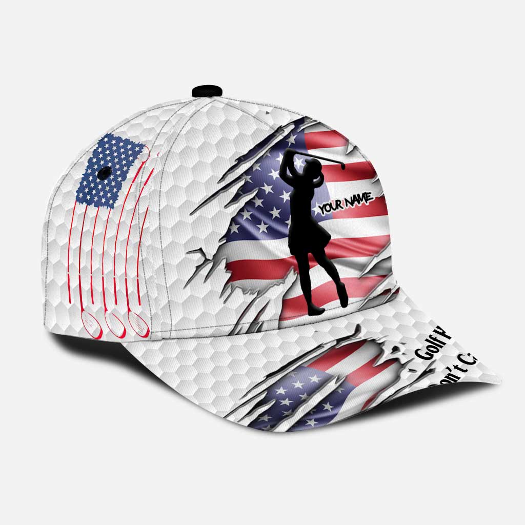 Golf Hair Don't Care - Personalized Independence Day Classic Cap