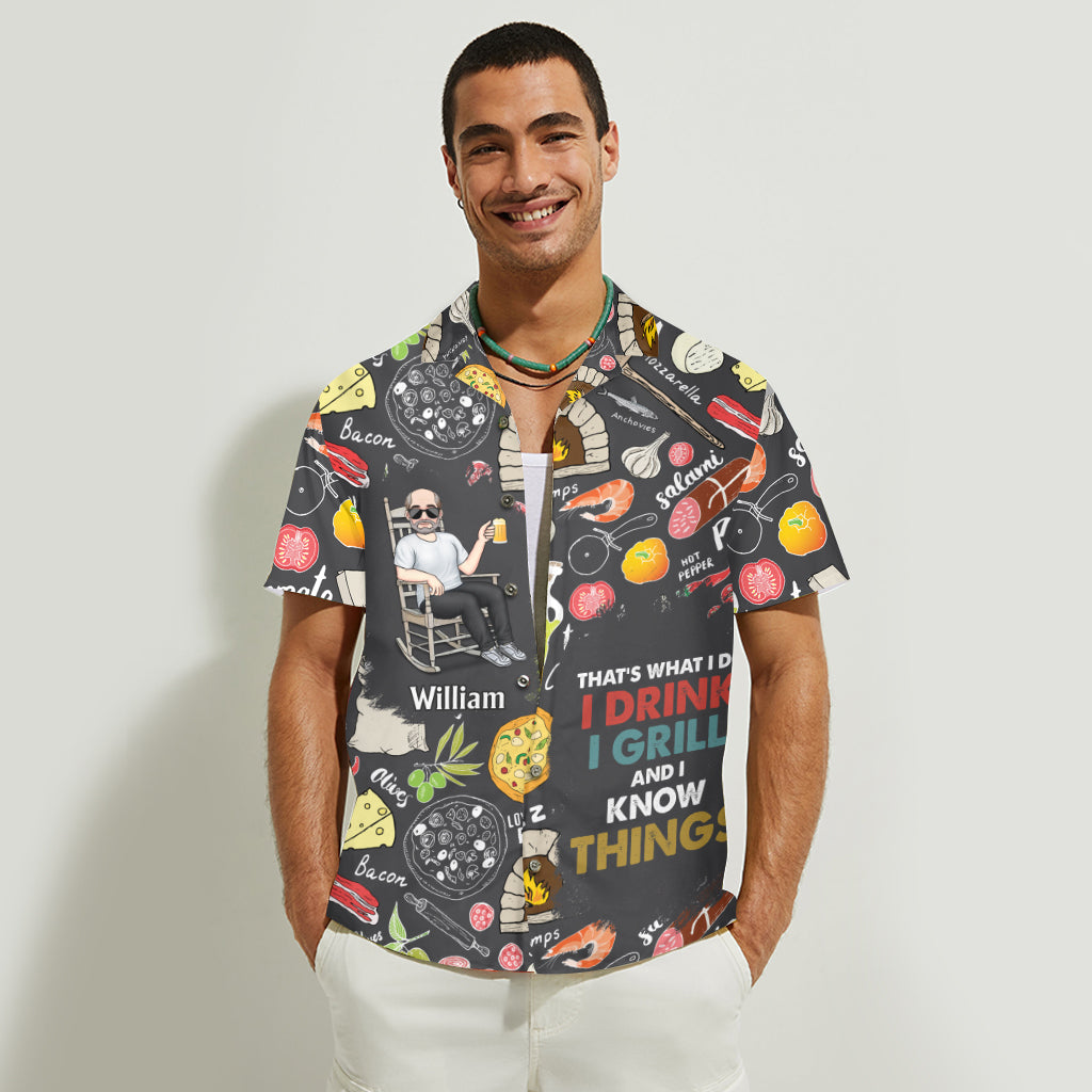 That's What I Do - Personalized Father Hawaiian Shirt