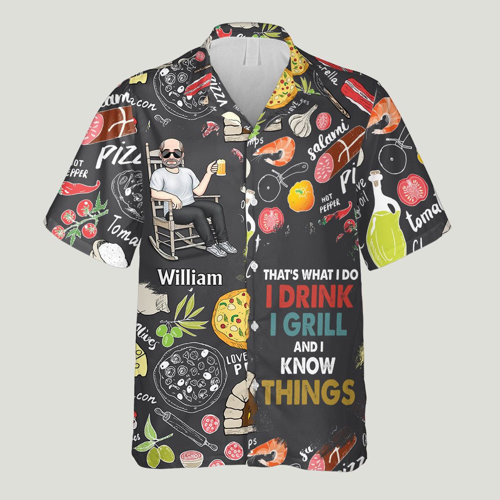 That's What I Do - Personalized Father Hawaiian Shirt