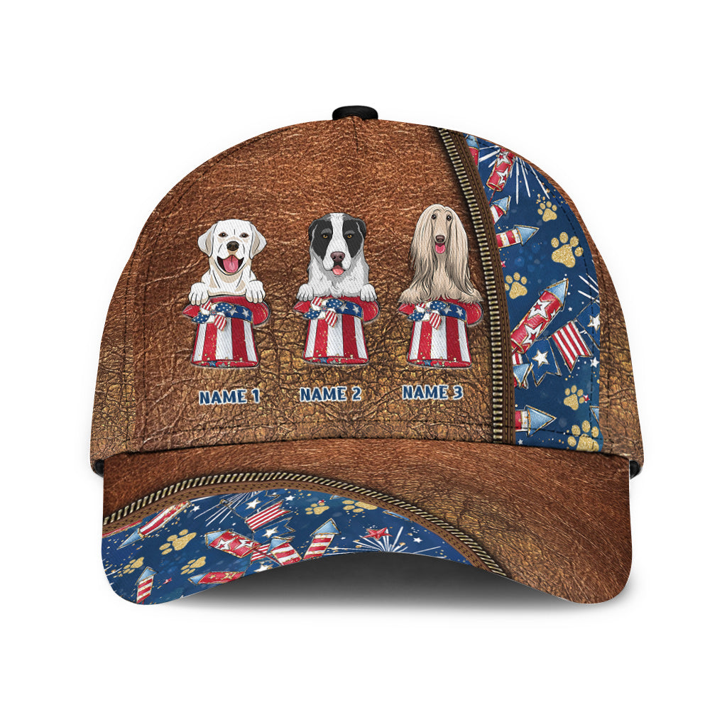 Happy 4th Of June - Personalized Dog Classic Cap