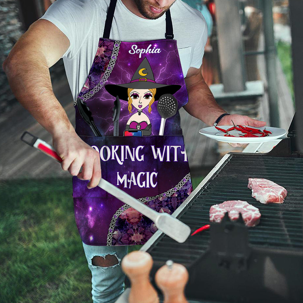 Cooking With Magic - Personalized Witch Apron