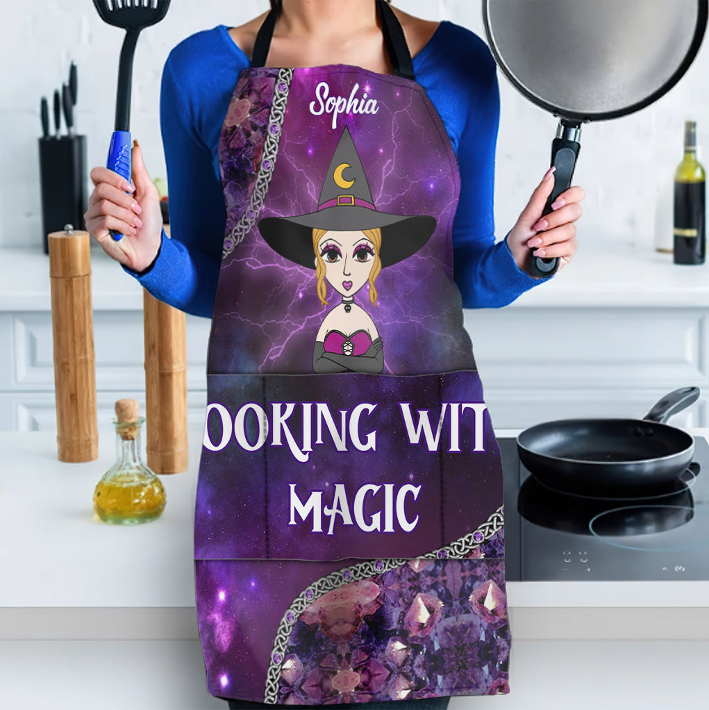 Cooking With Magic - Personalized Witch Apron