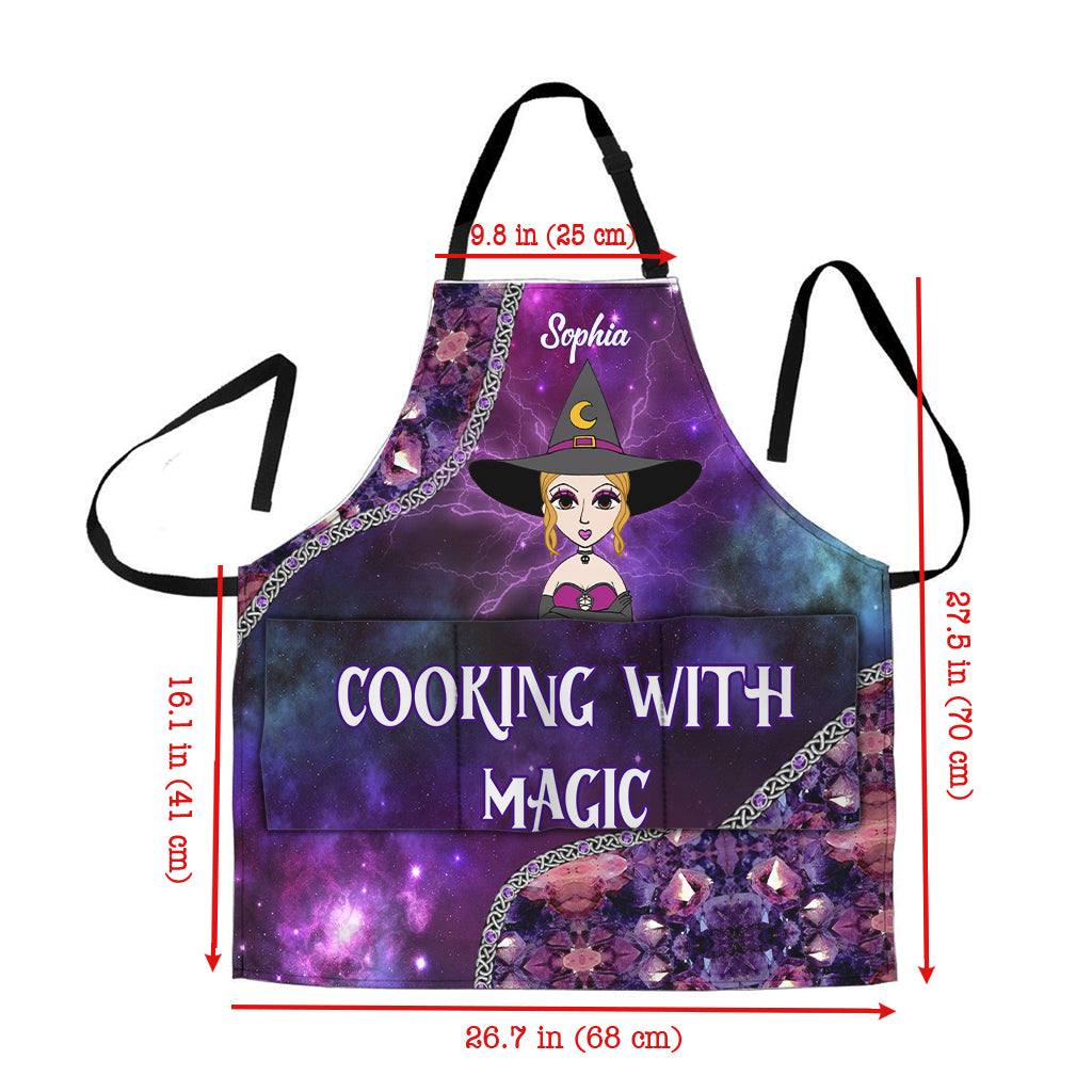 Cooking With Magic - Personalized Witch Apron