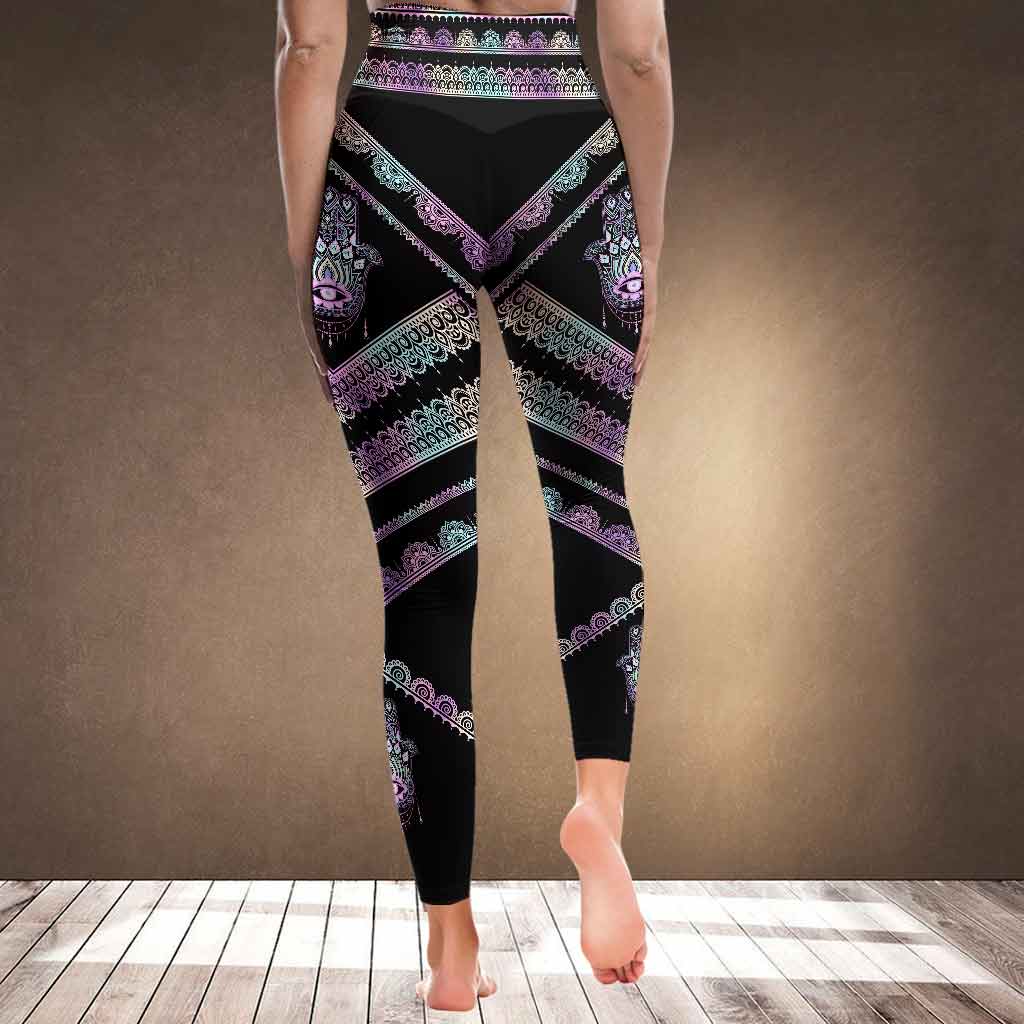 Namaste Hamsa Amulet Leggings