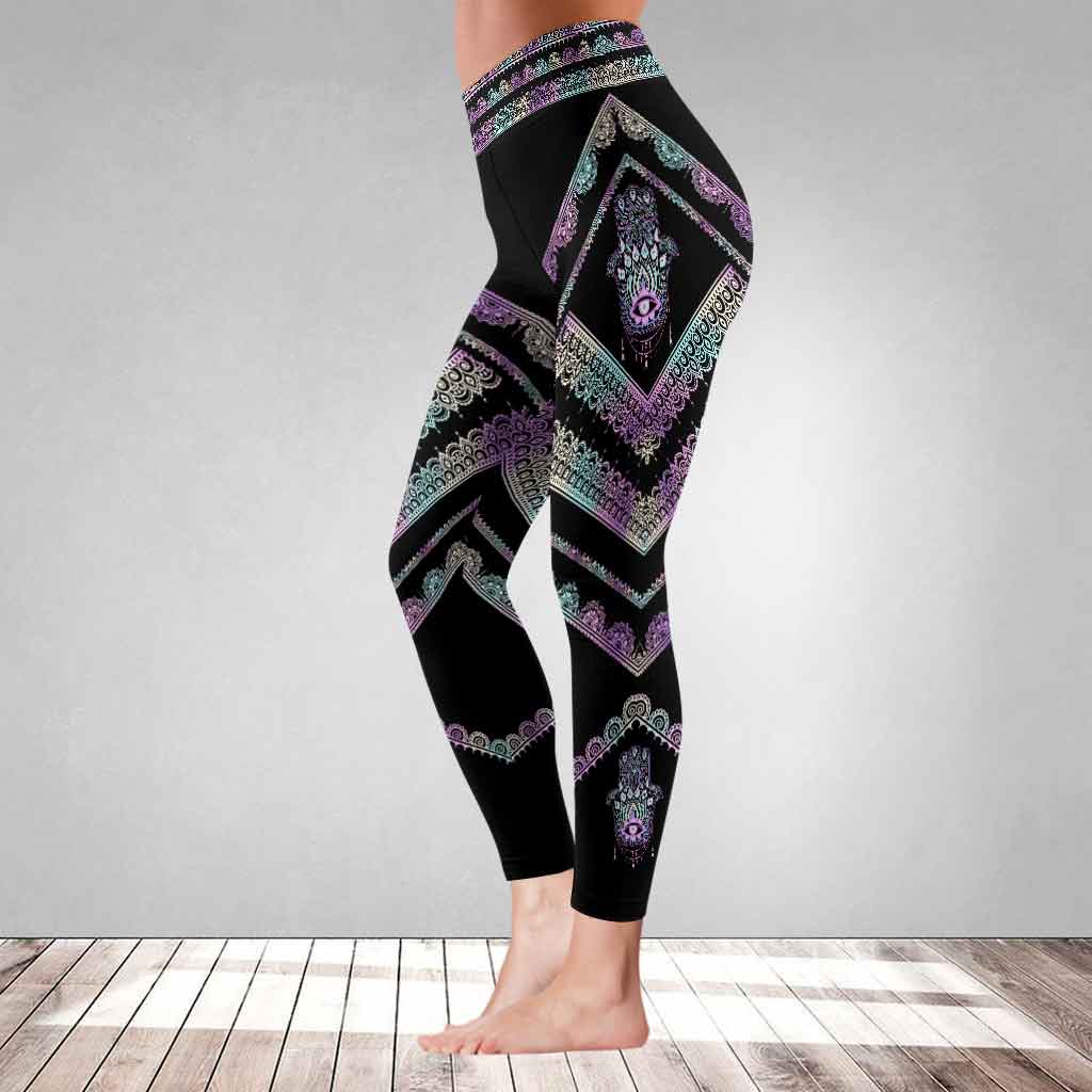 Namaste Hamsa Amulet Leggings