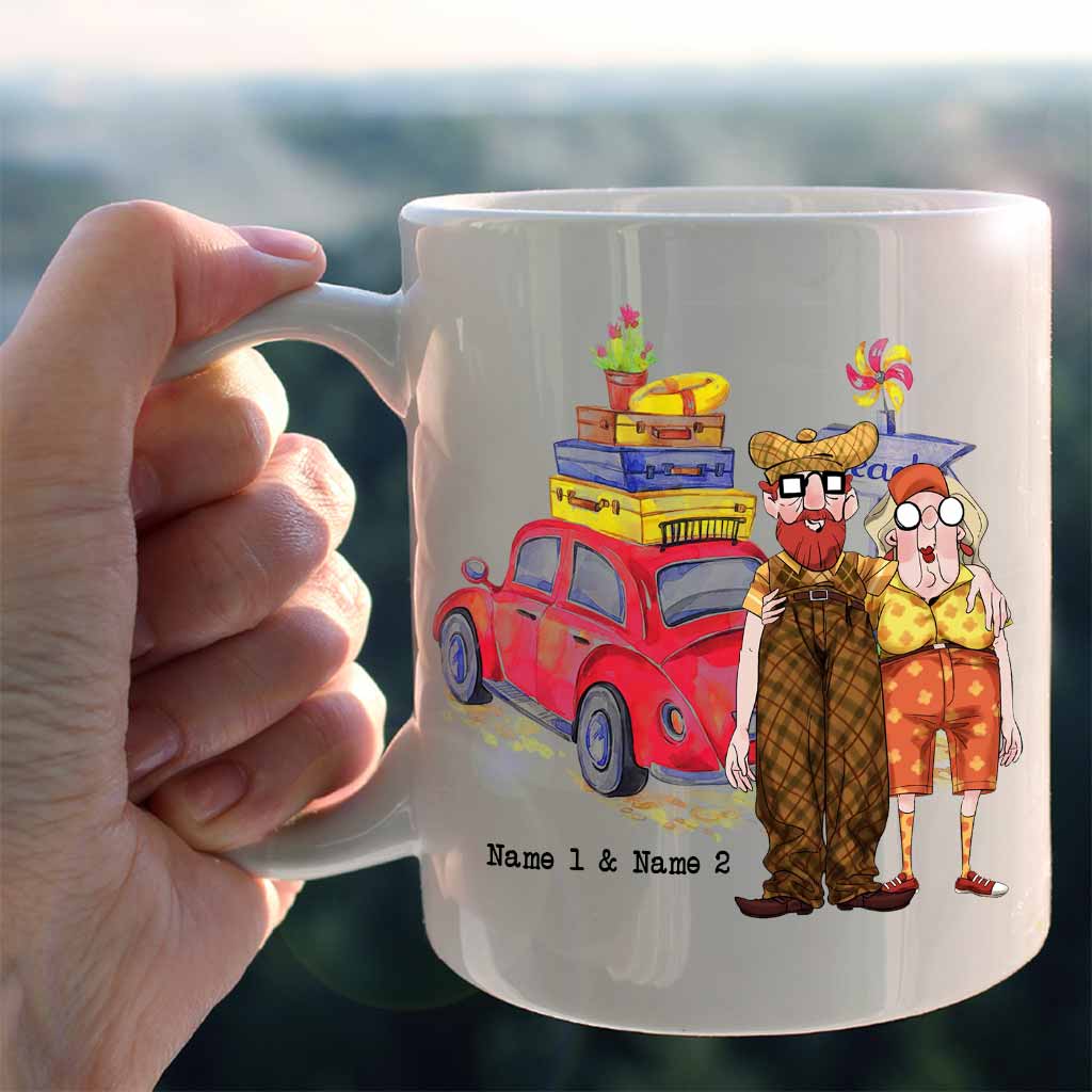 Love Is Hanging Out Together - Personalized Couple Mug