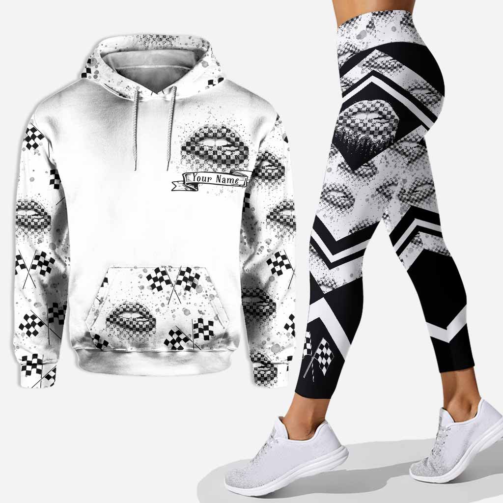 Fancy Like A Race Track - Personalized Racing Hoodie And Leggings