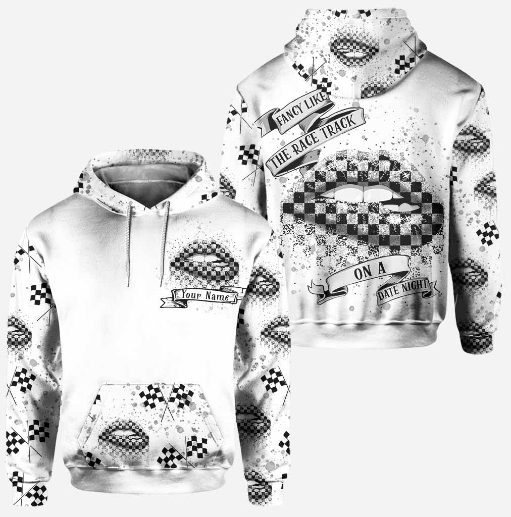 Fancy Like A Race Track - Personalized Racing Hoodie And Leggings