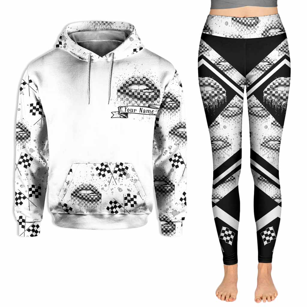 Fancy Like A Race Track - Personalized Racing Hoodie And Leggings