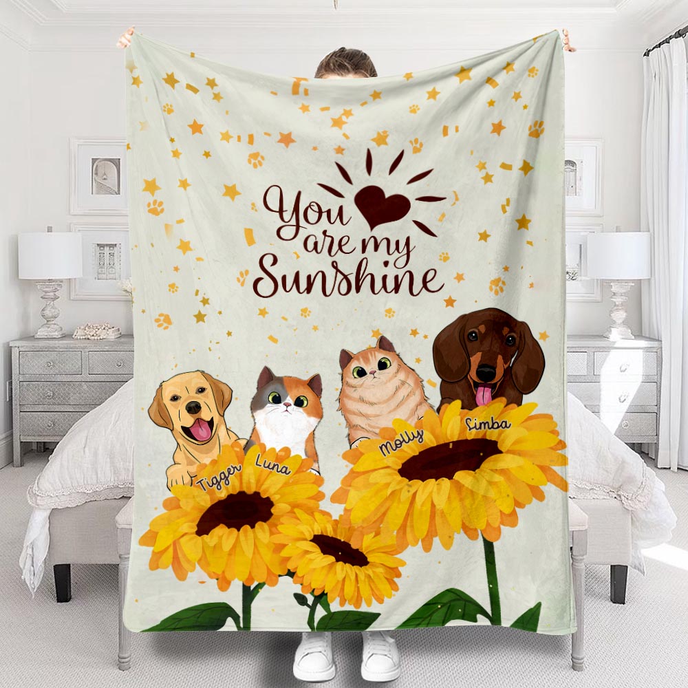 You're My Sunshine - Personalized Mother's Day Dog Blanket