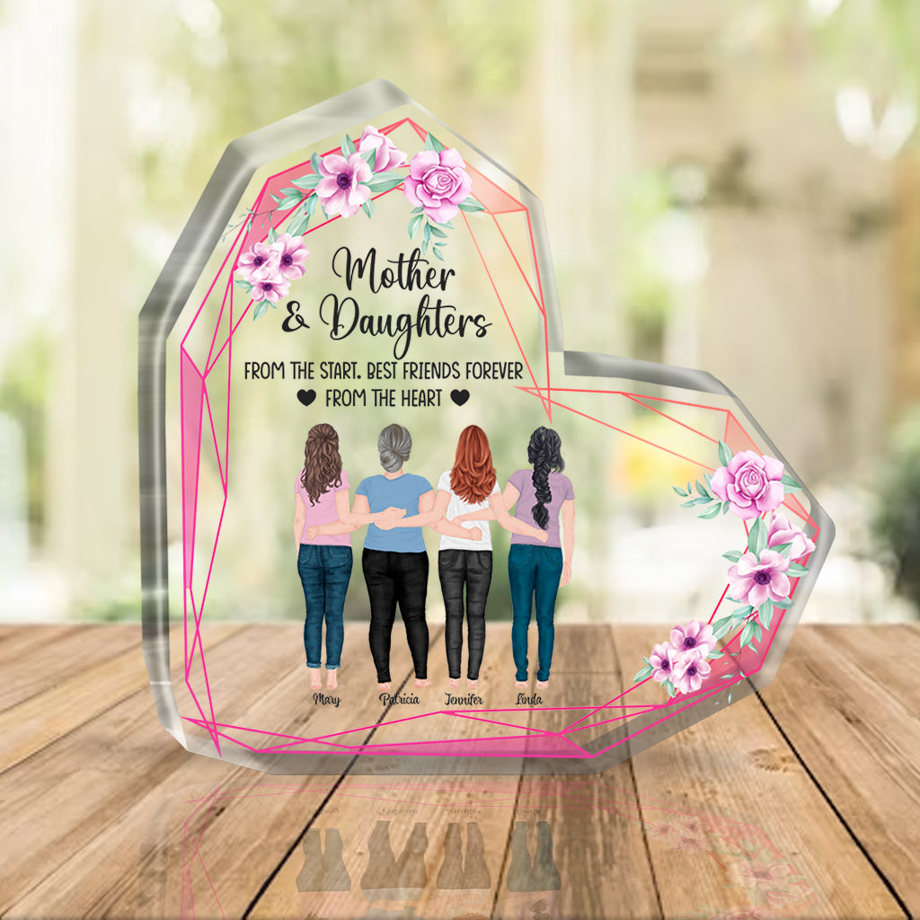 Mother And Daughter - Personalized Mother's Day Mother Custom Shaped Acrylic Plaque