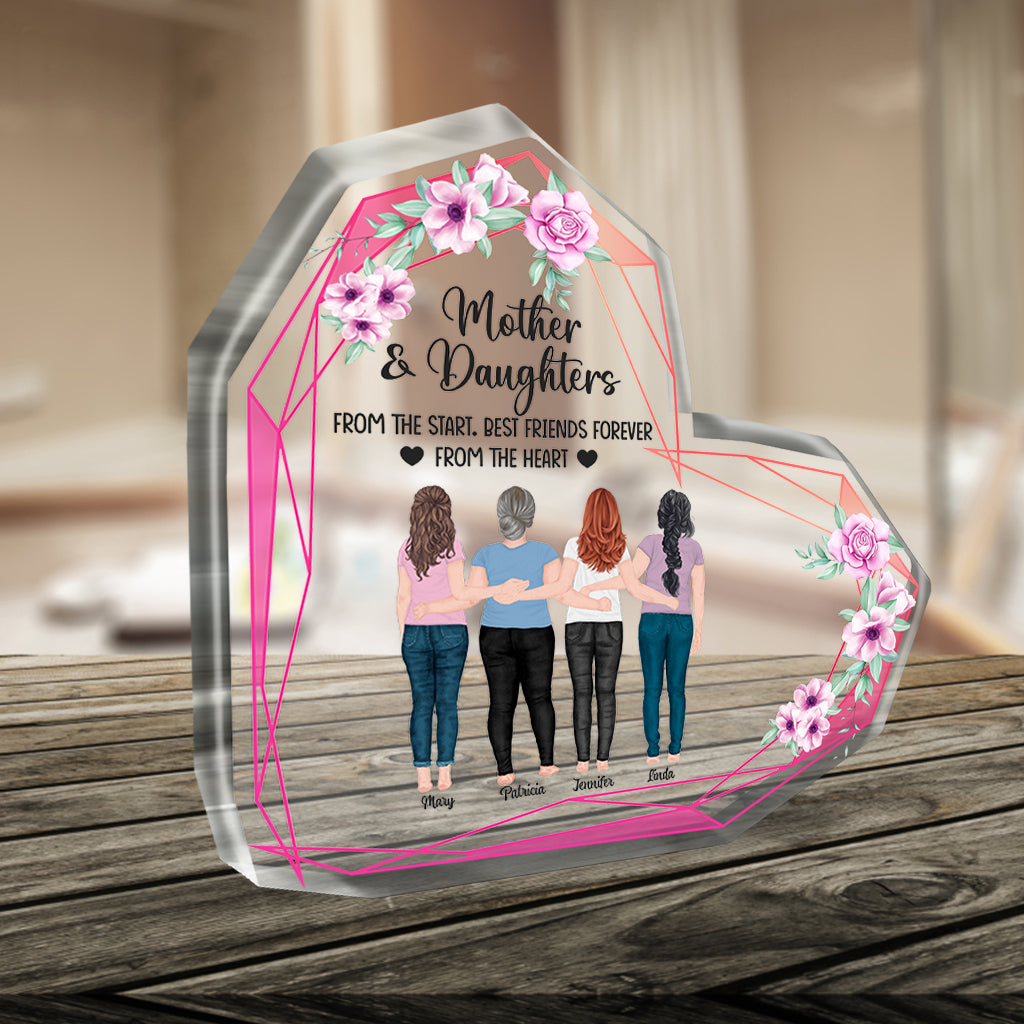 Mother And Daughter - Personalized Mother's Day Mother Custom Shaped Acrylic Plaque