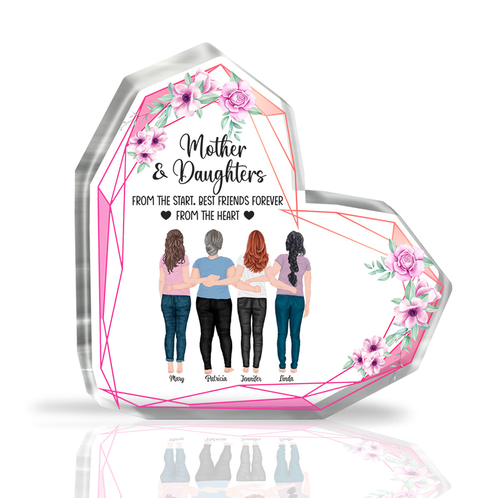 Mother And Daughter - Personalized Mother's Day Mother Custom Shaped Acrylic Plaque