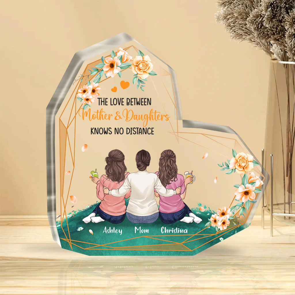 Mother And Daughter - Personalized Crystal Heart Keepsake