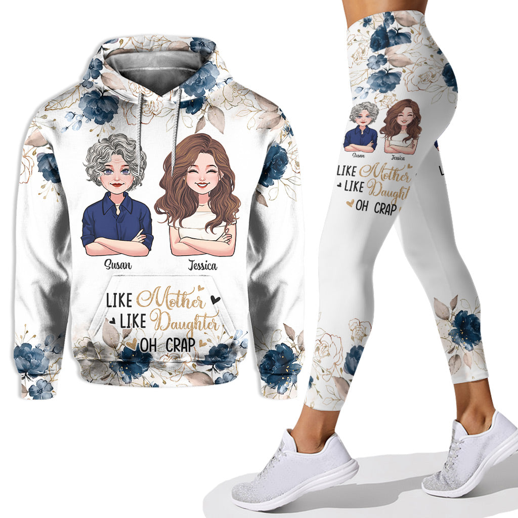 Mother And Daughter - Personalized Mother's Day Mother Hoodie and Leggings
