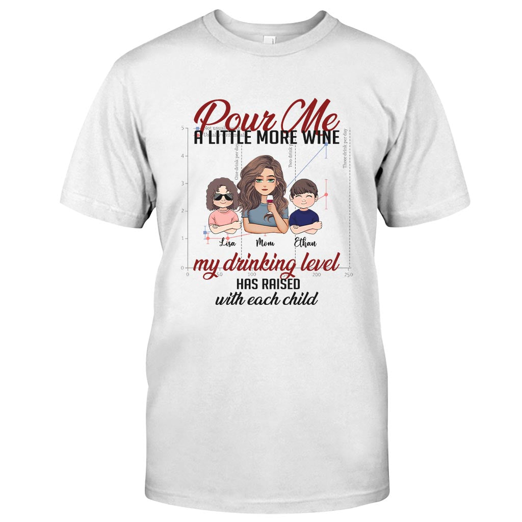 My Drinking Level - Personalized Mother's Day Mother T-shirt and Hoodie