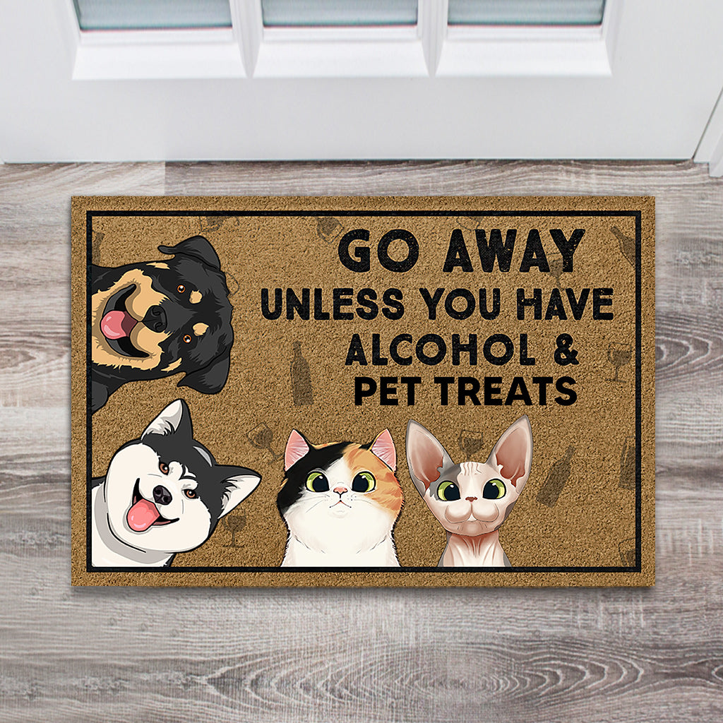 Go Away Unless You Have - Personalized Dog Doormat