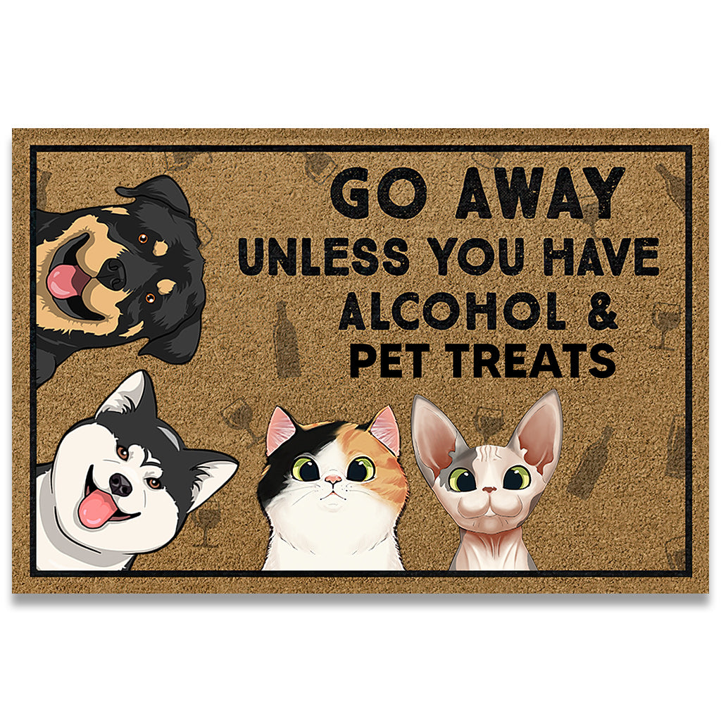 Go Away Unless You Have - Personalized Dog Doormat