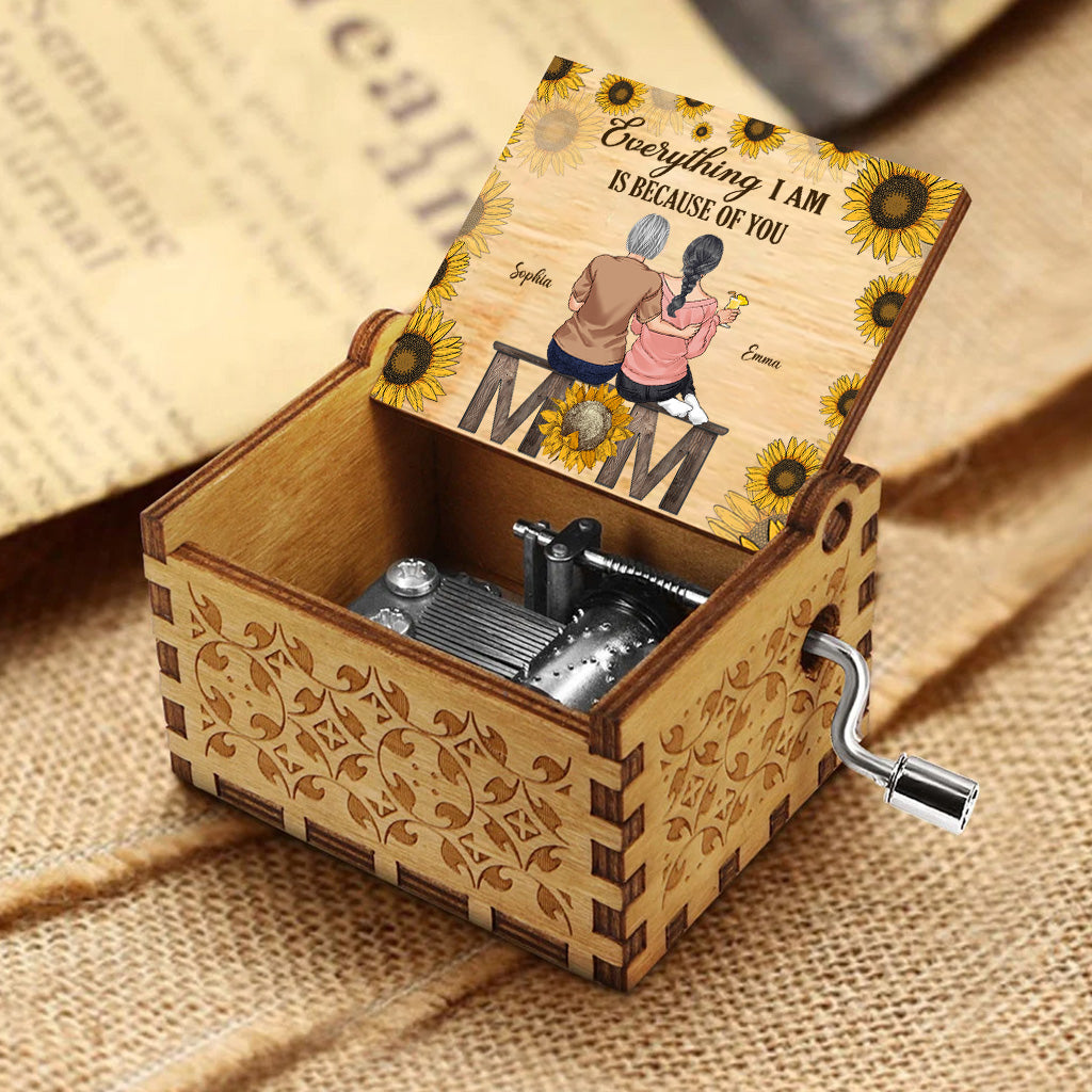 My Only Sunshine - Personalized Mother's Day Mother Hand Crank Music Box