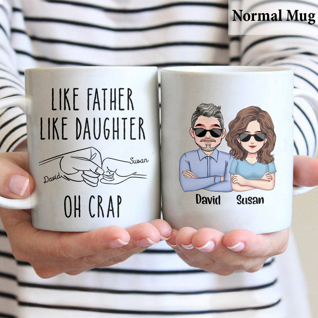 Like Father Like Daughter - Personalized Father Mug