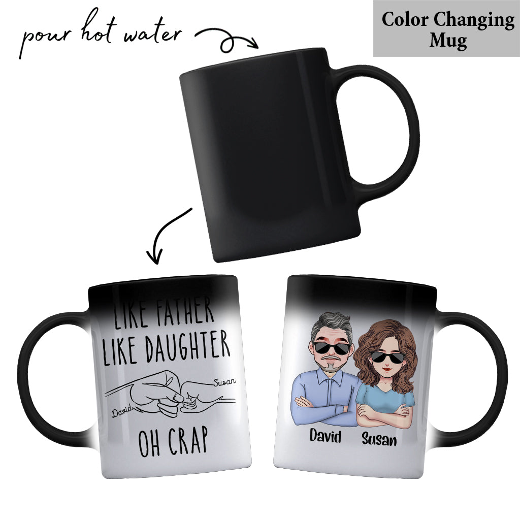 Like Father Like Daughter - Personalized Father Mug