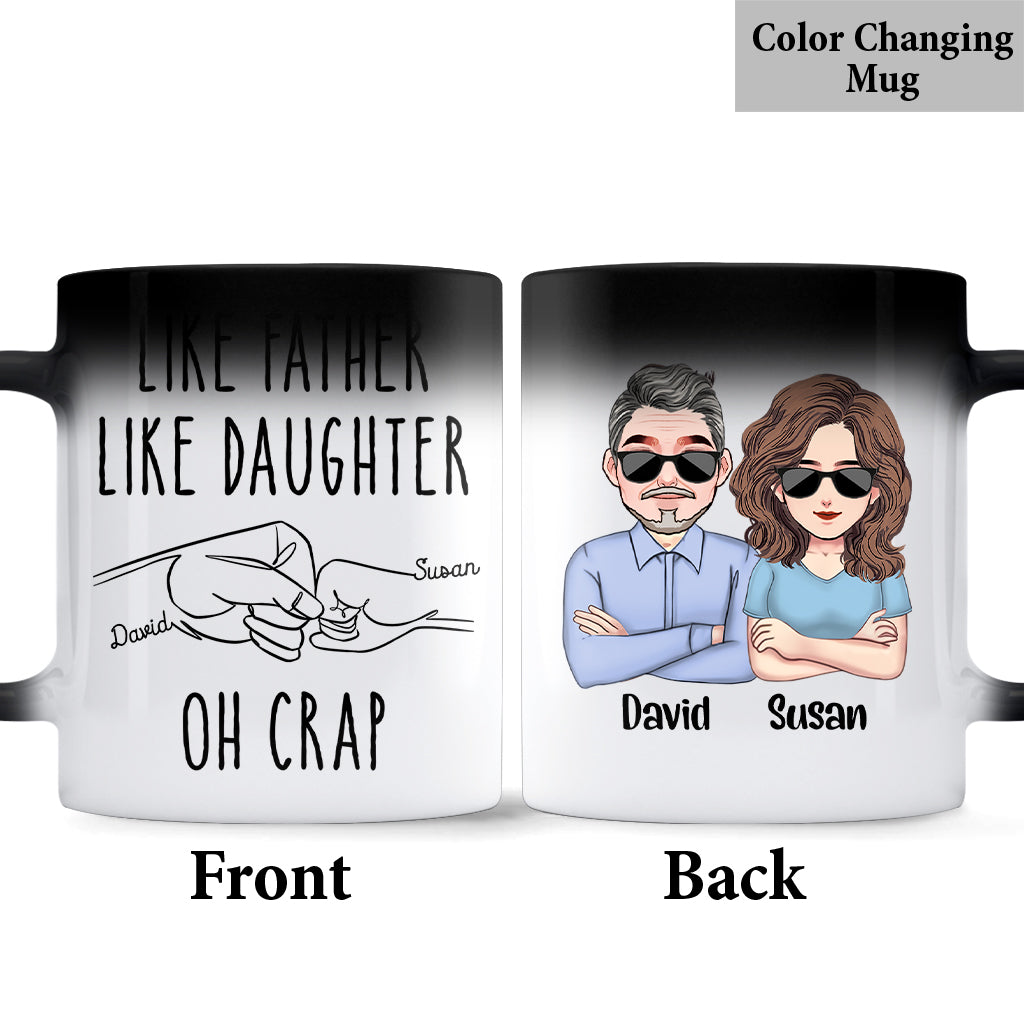 Like Father Like Daughter - Personalized Father Mug