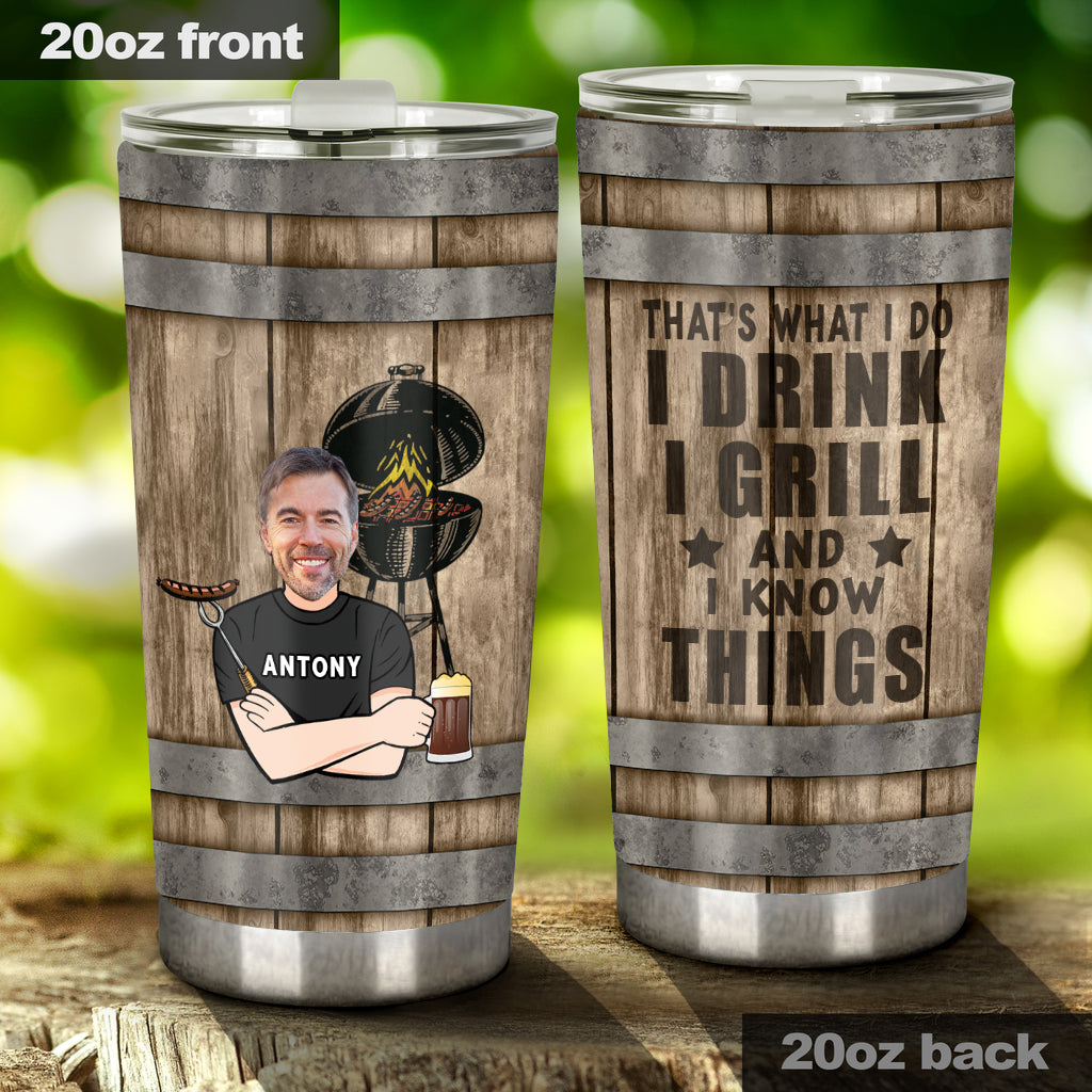 That's What I Do - Personalized Father Tumbler