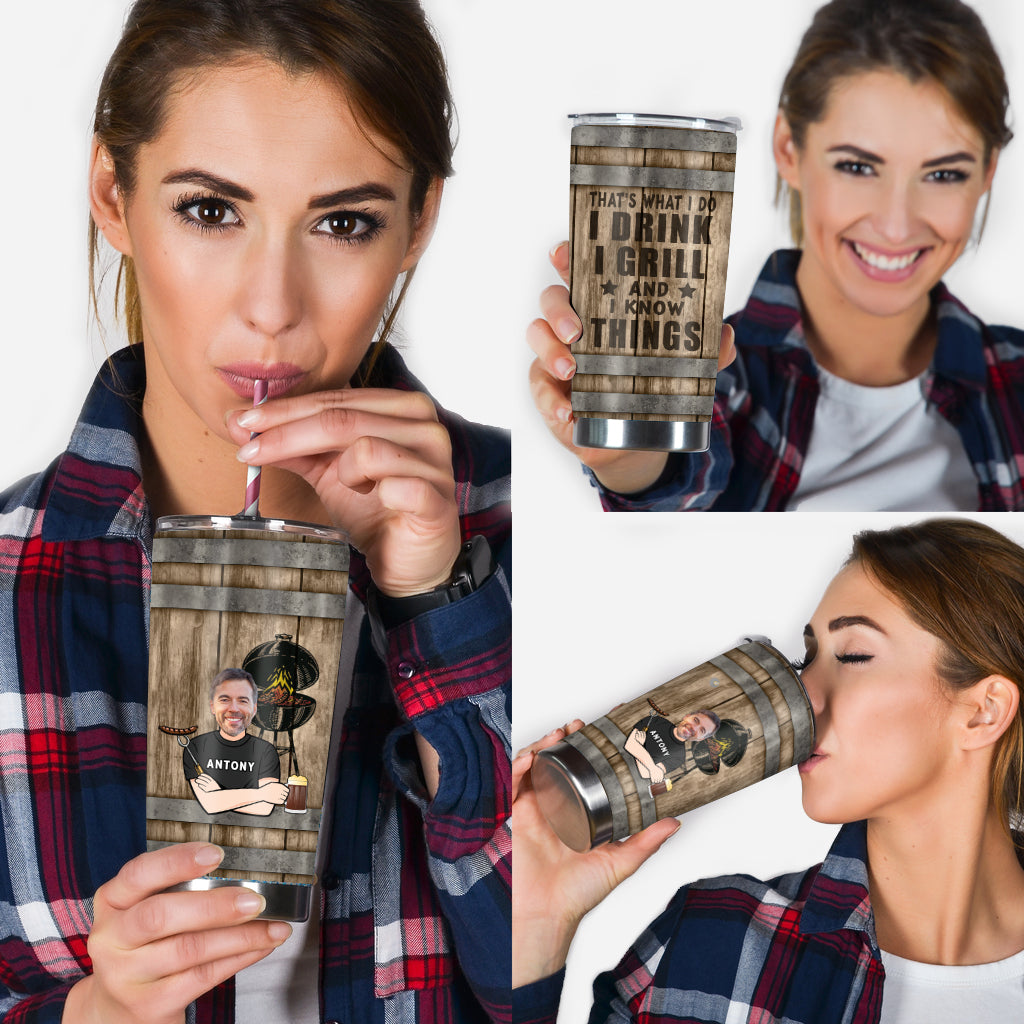 That's What I Do - Personalized Father Tumbler