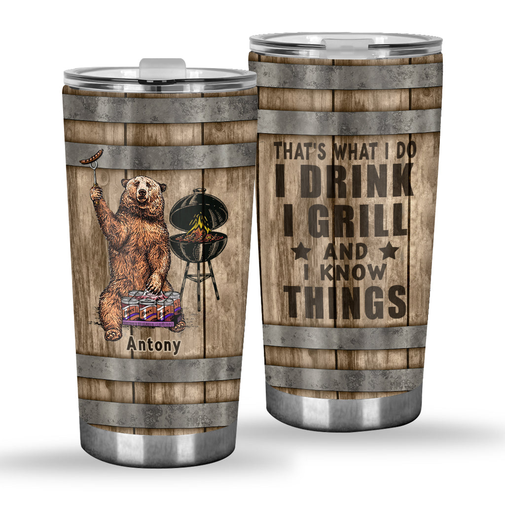 That's What I Do - Personalized Father Tumbler