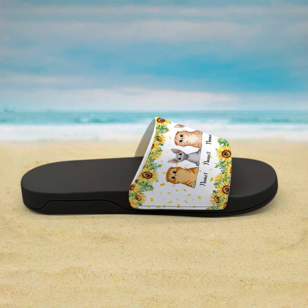 Cat Mom - Personalized Slide Sandals