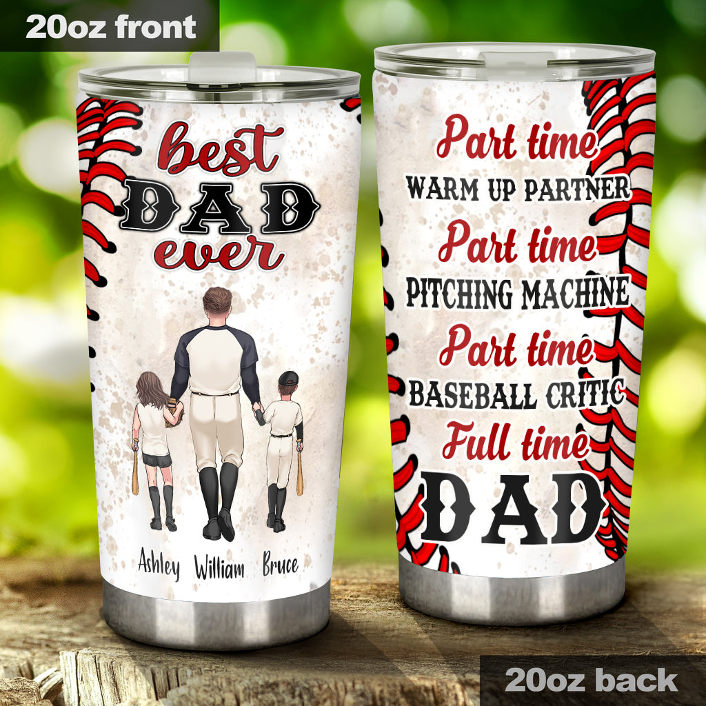 The Best Dad Ever - Family Personalized Custom Baseball - Father's Day –  kerryley