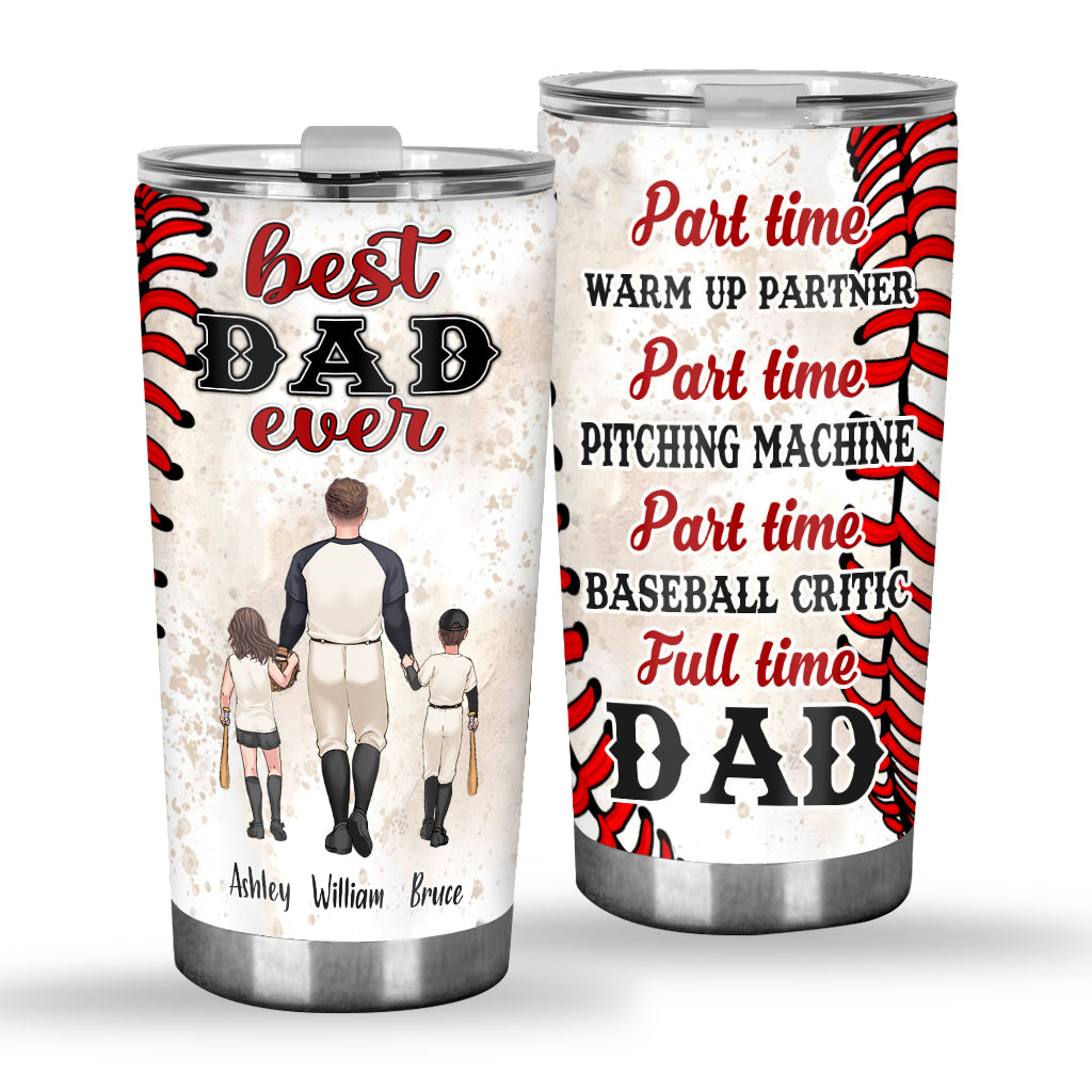 The Best Dad Ever - Family Personalized Custom Baseball - Father's Day –  kerryley
