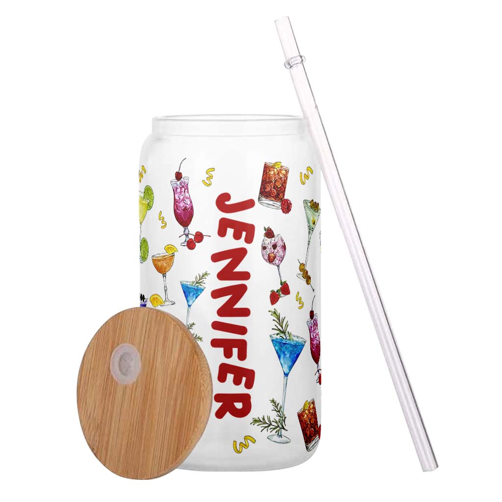 Summer Vibes - Personalized Cocktail Can Glass