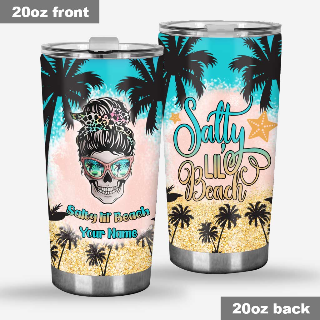 Salty Lil' Beach - Personalized Sea Lover Tumbler