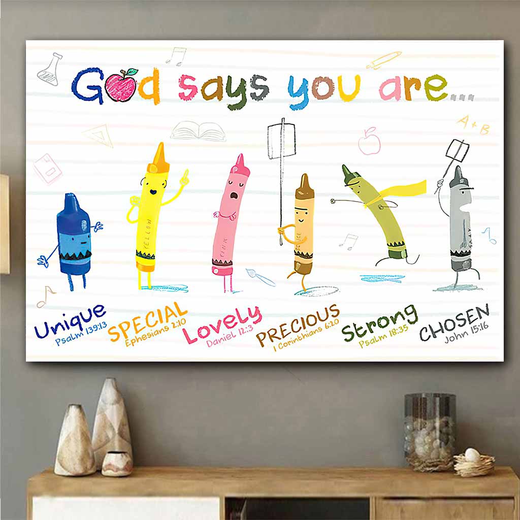 God Says You Are - Teacher Poster