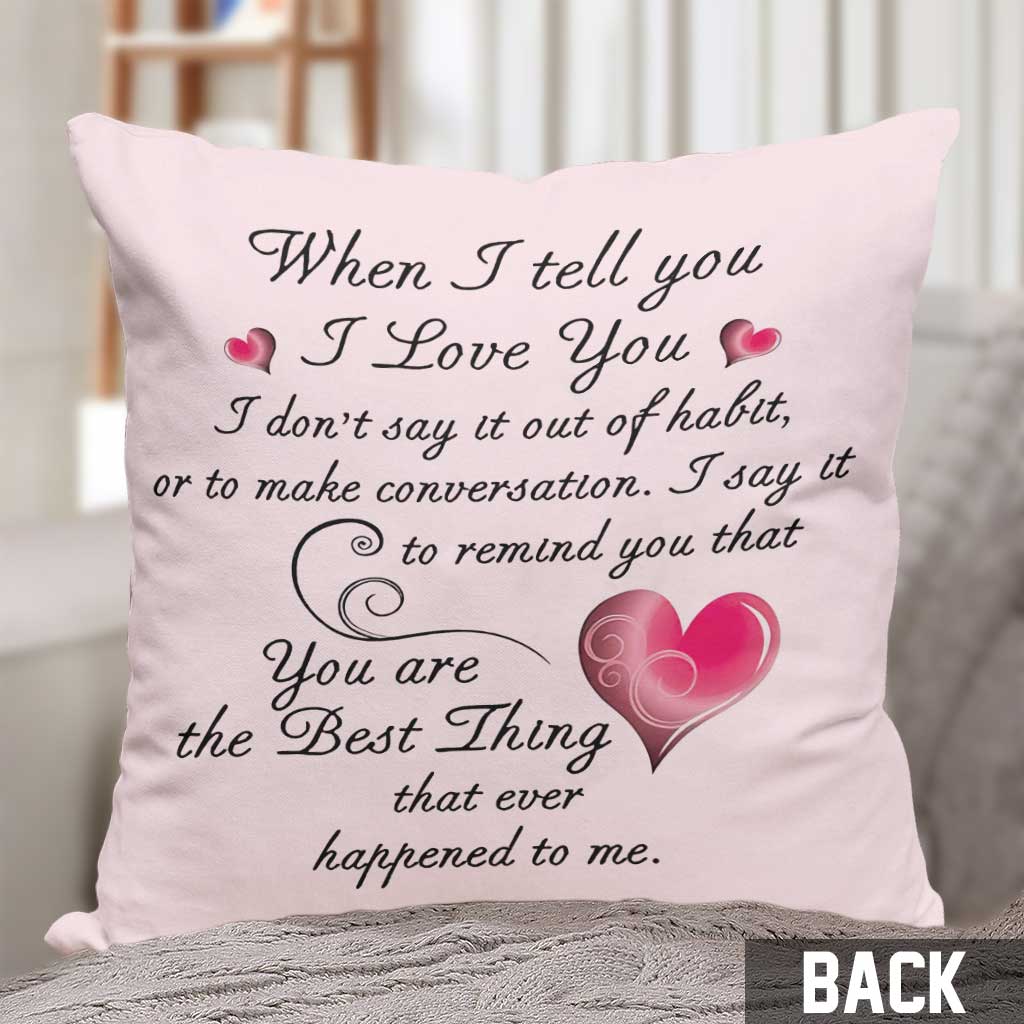 The Best Ones Have Been With You - Personalized Couple Throw Pillow